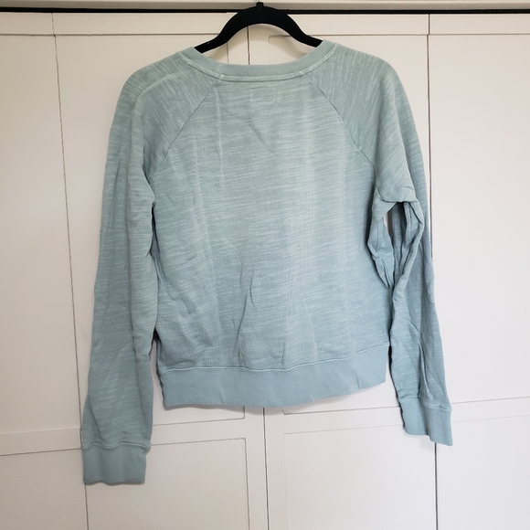 JCrew Vintage Soft Blue French Terry Crewneck Size Small - Picture 6 of 6